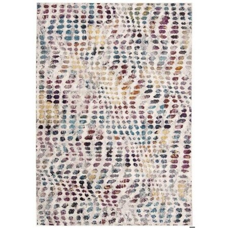 Safavieh 6 ft. 5 in. x 6 ft. 5 in. Aria Round Power-Loomed Rug Cream & Wine ARA121S-6R
